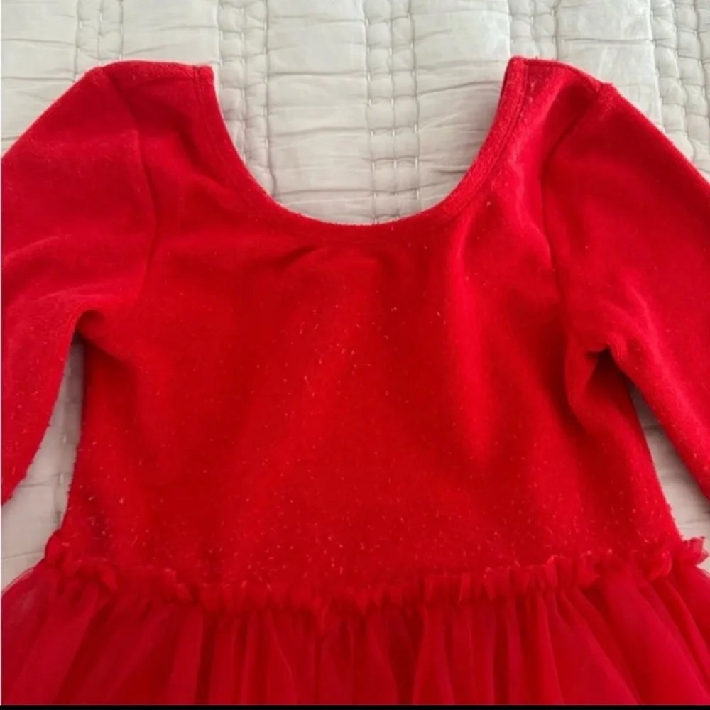 Mini Boden Kitty Cat Christmas Velvet and Tulle Dress - Picture 5 of 11